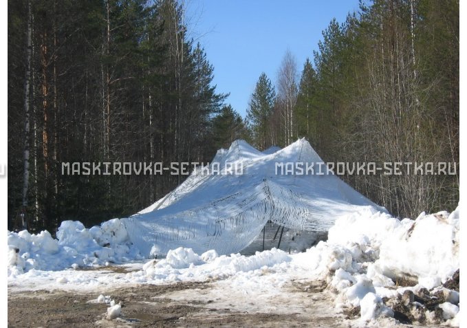 Маскировочная сеть Снег 3х6 м без антипирена – купить по цене 4350 руб. в интернет-магазине в городе Ярославль картинка 3