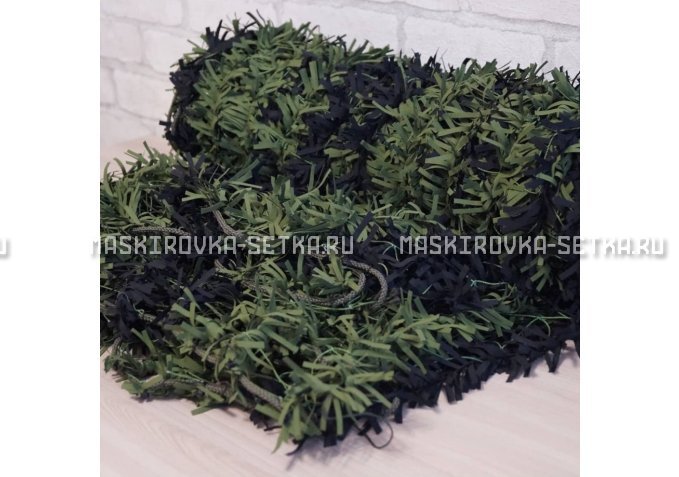 Маскировочная сеть Зеленя 2х3 м (зелено-черная) – купить по цене 3200 руб. в интернет-магазине в городе Ярославль картинка 4